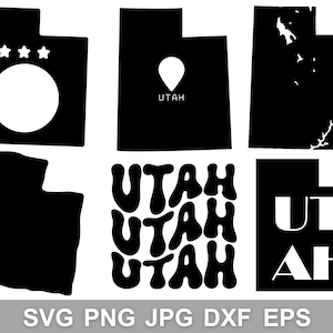 Utah Svg Bundle, Utah Png, Utah Dxf, Utah Silhouette, Utah Vector Files ...