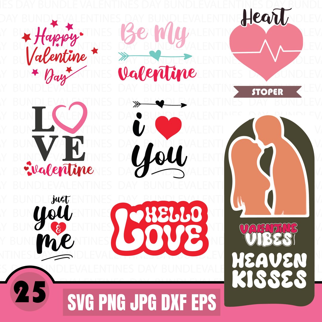 Valentines Svg Bundle, Funny Valentine Svg, Valentine Shirts Svg ...