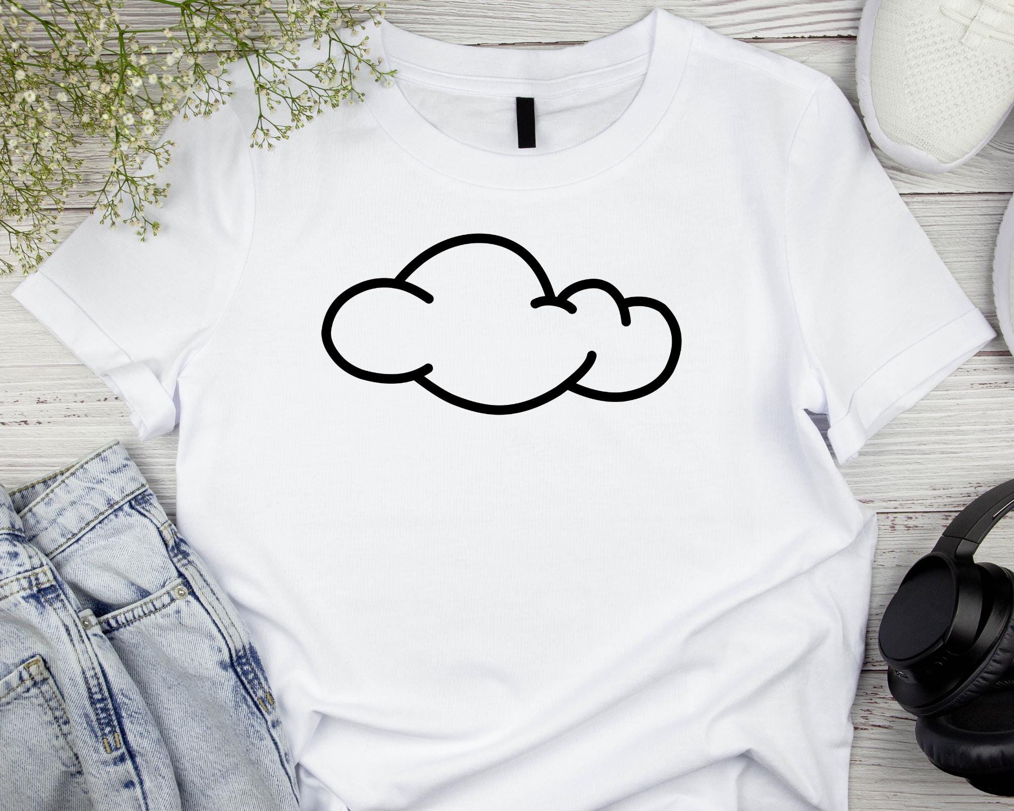 Cloud Svg Bundle, Cloud Outline Svg, Cloud Clipart, Cloud Png Bundle ...