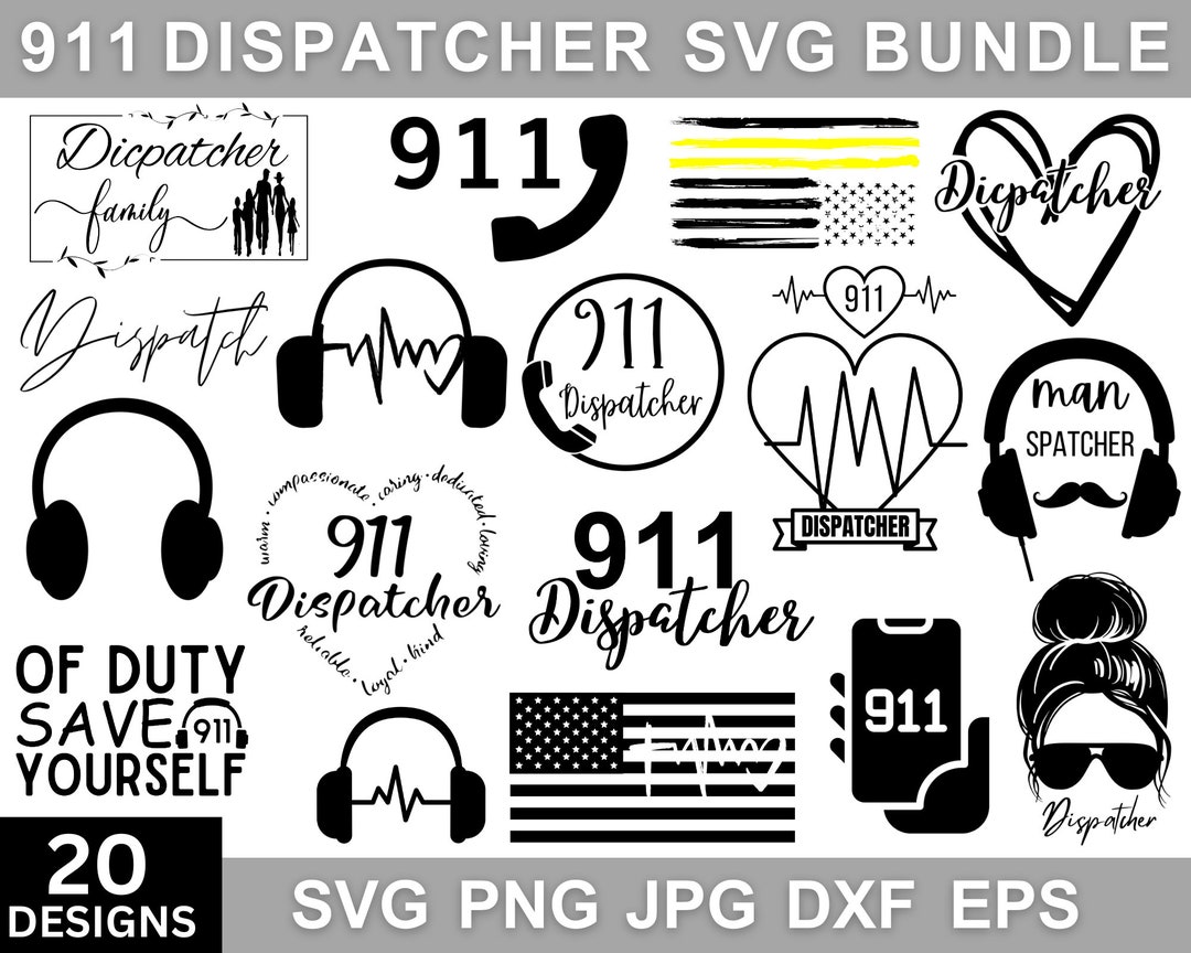 911 Dispatcher Svg, Dispatcher Svg Bundle, 911 Dispatcher Png