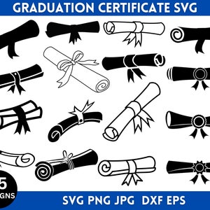 Abitur Zertifikat, Graduierung geschnitten Datei, transparente Hintergrunddateien, Graduierung Clipart, sofortiger Download, Silhouette
