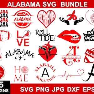 Alabama SVG, Alabama Png, Alabama Clipart, Alabama State SVG, Alabama Vektor, Alabama Dxf, Alabama Silhouette, geschnittene Dateien