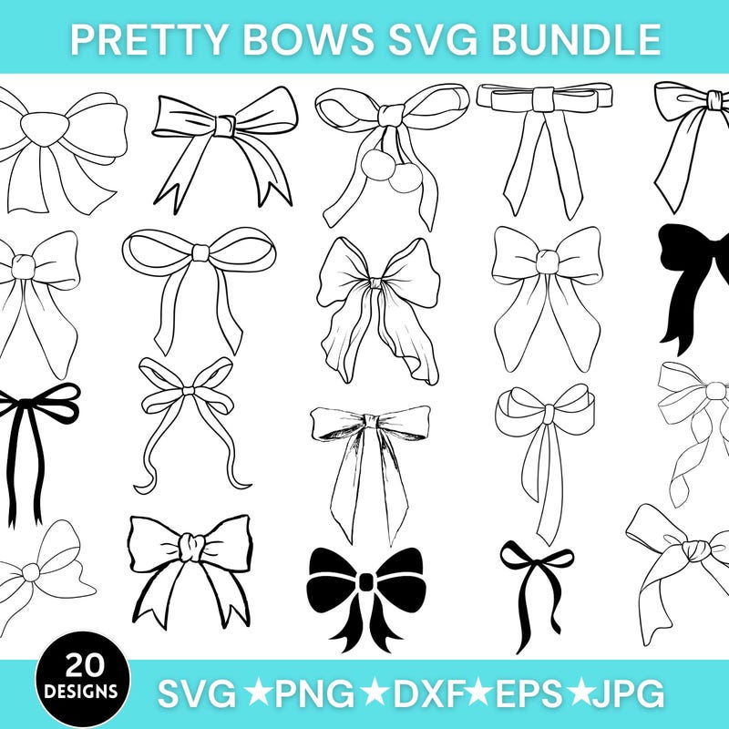 Bow Svg - Etsy