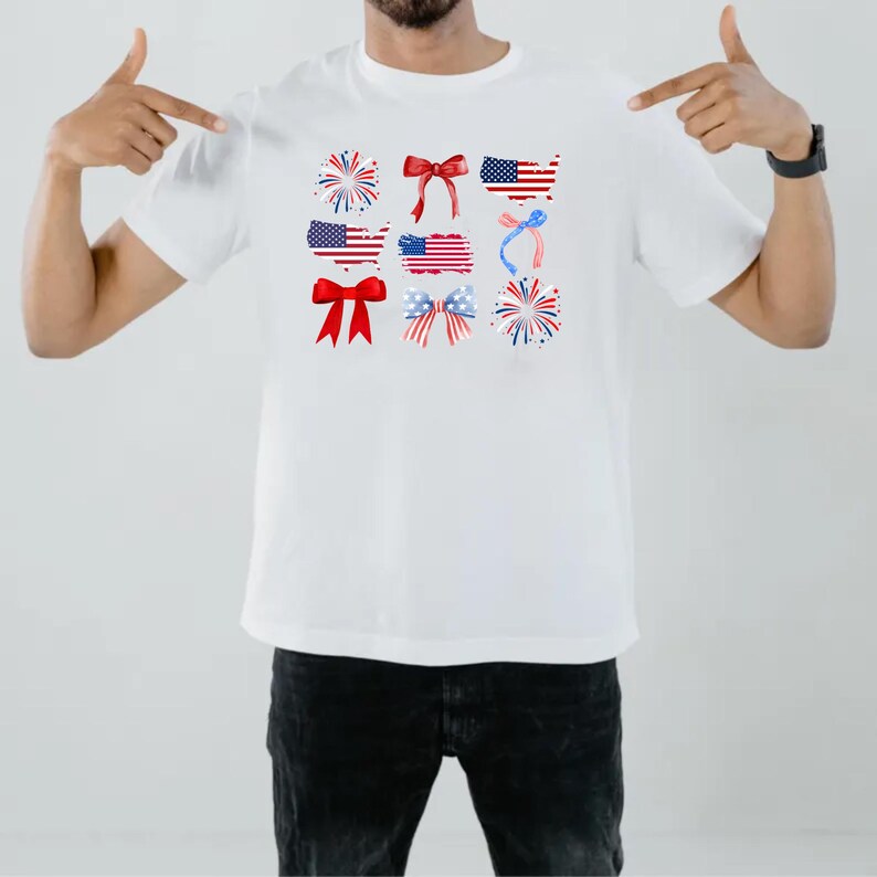 4th Of July Bow Png, Coquette Bow Png, Patriotic Bow Png, 4th Of July Png, American Flag Png,USA Png, Independence Day Shirt Png,Sublimation image 4