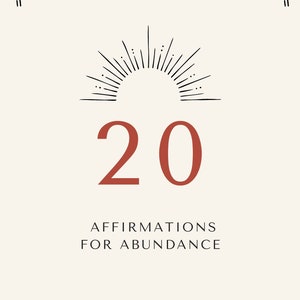 Money & Abundance Affirmation Cards