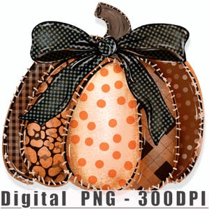 Patchwork pompoen | PNG | digitale download, Trendy herfst, Rustieke herfst, Thanksgiving shirt design, verweerde herfst, handgetekend
