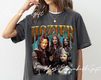 Camisa Hozier, Camisa Hozier Aragón del Señor de los Anillos, Camisa Meme divertida Hozier, Camisa negra Sirius, Regalo de fan Hozier, Camiseta Hozier