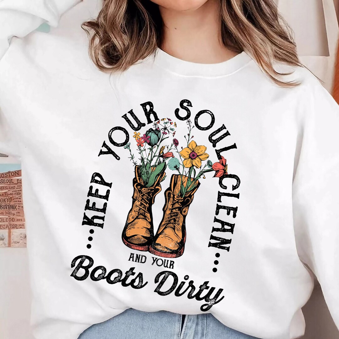 Keep Your Soul Clean Png Sublimation Design, Floral Png, Inspirational ...