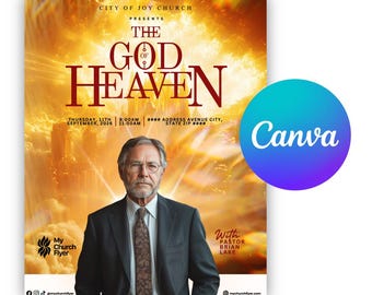 Customizable Church Flyer Template: Event & Sermon Design (Digital Download)