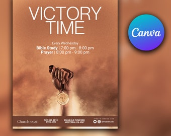 Church Flyer for Canva, Fully Editable Church Flyer, Church Midweek Flyer, Social Media Flyer, Social Media, Instagram, Facebook