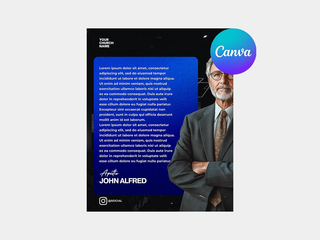 Church Sermon Notes - Quotes Flyer Template for Canva: Editable Flyer ...