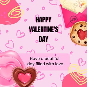 Carte de Saint-Valentin numérique personnalisée faite main - Conception romantique de tourtereaux pour un téléchargement immédiat et un cadeau significatif, cadeau Vday