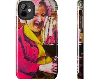 Betty's Sip of Joy: Wine Lover's Phone Case Tough Phone Cases
