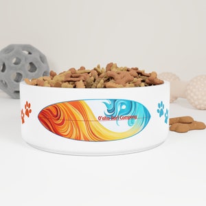 Surfboard Pet Bowl - Etsy