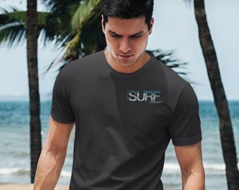 Surfer T-Shirt, Hawaii Surf Shirt, Vacation Tshirt, Hawaii Tshirt, Black Surf Tshirt, Beach Shirt, Men's Surf Shirt, Mens Surf Tshirt