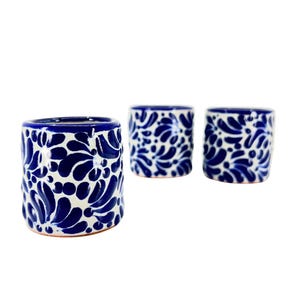 Talavera Shot Glass – shorty shot glass Handmade Mexican Drinkware, 21st birthday shot Artisan Barware for Christmas