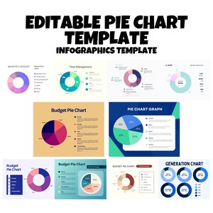 Cirkeldiagramsjabloonbundel, bewerkbare cirkeldiagramsjabloon, infographics cirkeldiagramsjabloon, bewerkbare infographicssjabloon, infographics