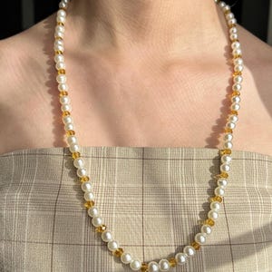 Pearl and Crystal Necklace
