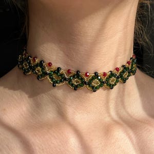 Beautiful Crystal Necklace with Small Beads
