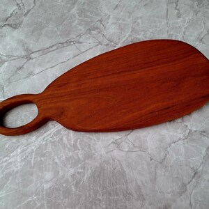 Cherry Charcuterie Board with Handle/Natural Hardwood Cutting Cheese Board/Housewarming Wedding Gift/Wooden Serving Tray/Handmade/Gift 4Her