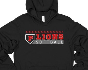 Ponder Lions Softball Unisex Adult or Youth Short Sleeve, Sweatshirts or Hoodies