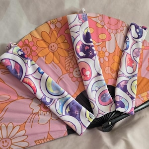 Minky Kawaii Balls Clacking Fan Holder *Rave, Festival, Accessory*