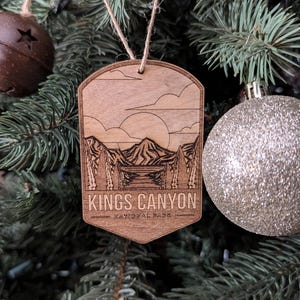 Kings Canyon National Park Christmas Ornament | Laser Etched | United States