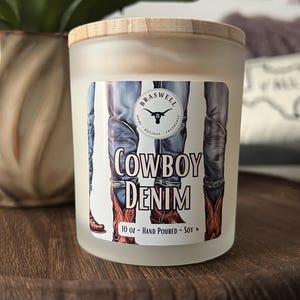 Cowboy Denim Candle (10oz)