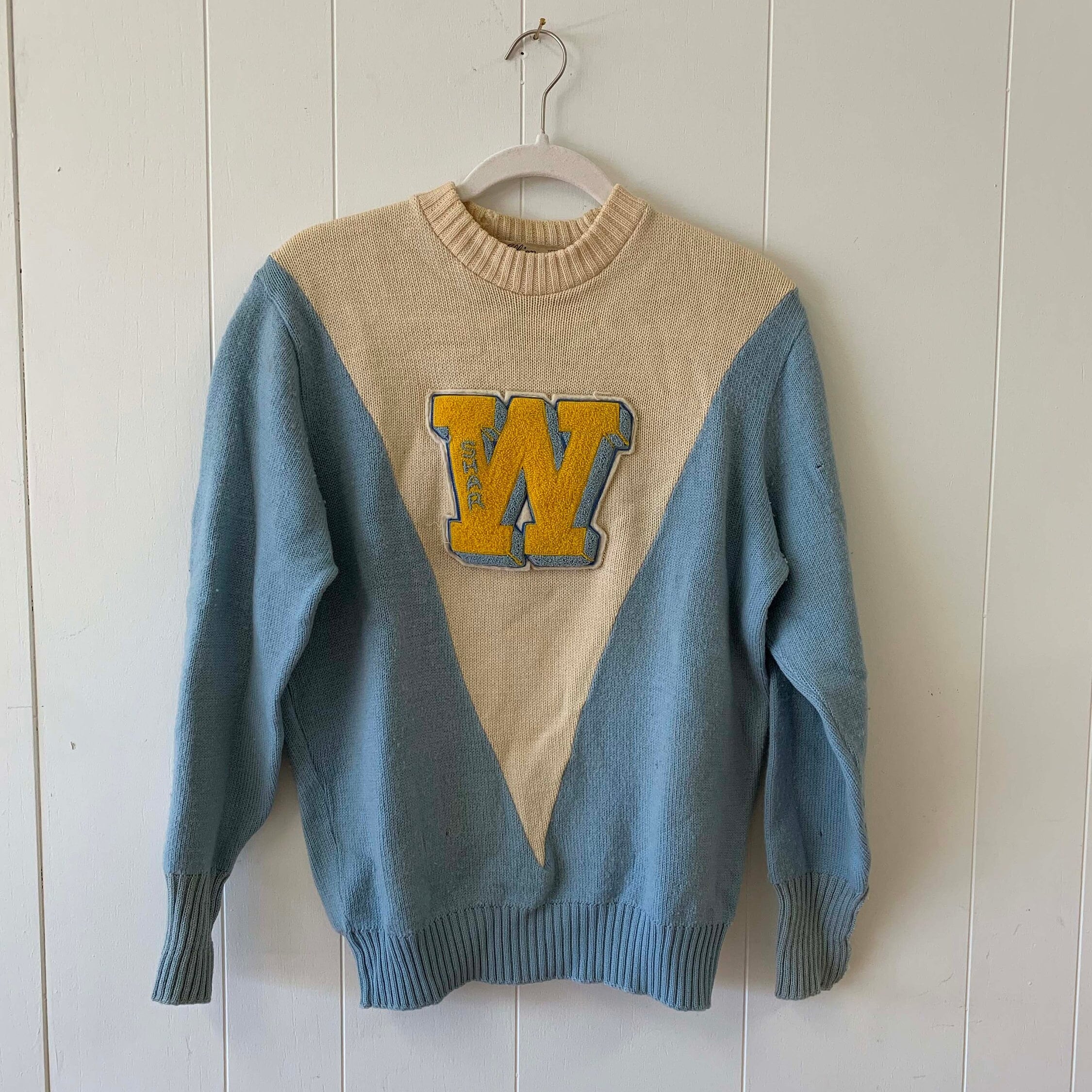Vintage W Cheerleader Sweater - Etsy Vintage W Cheerleader Sweater - Etsy