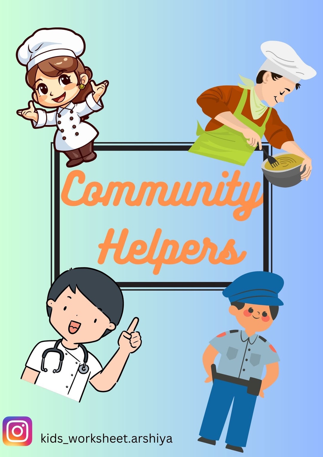 Community Helpers Worksheet For Kindergartner Kids Etsy community-helpers-worksheet-for-kindergartner-kids-etsy