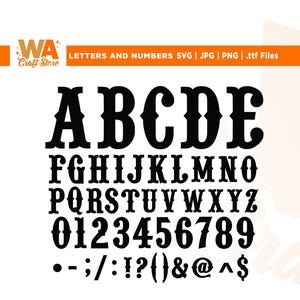 Western Font Svg, Old West Font, Wild West Font, Monogram, Western Font Styles, Cowboy Fonts, Cowboy Western Font, Old Western Font, Iron on