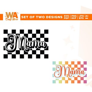 Mamãe SVG, Mamãe Xadrez Arco-Íris SVG, Cricut, Sublimação, Dia das Mães Neon SVG, Arquivo Digital, Mamãe SVG, Presente para Mamãe SVG, Camiseta de Mãe SVG