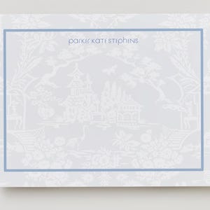 Papeterie personnalisée en téléchargement numérique, preppy moderne, cartes de correspondance de papeterie chinoises
