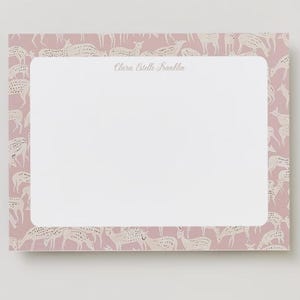 Papeterie BCBG, Papeterie classique preppy moderne fille, Cartes de correspondance élégantes, Papier Schumacher, Papeterie numérique
