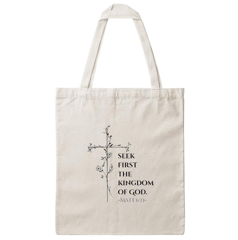 Matt 6:33 Tote Bag - Etsy display picture 1