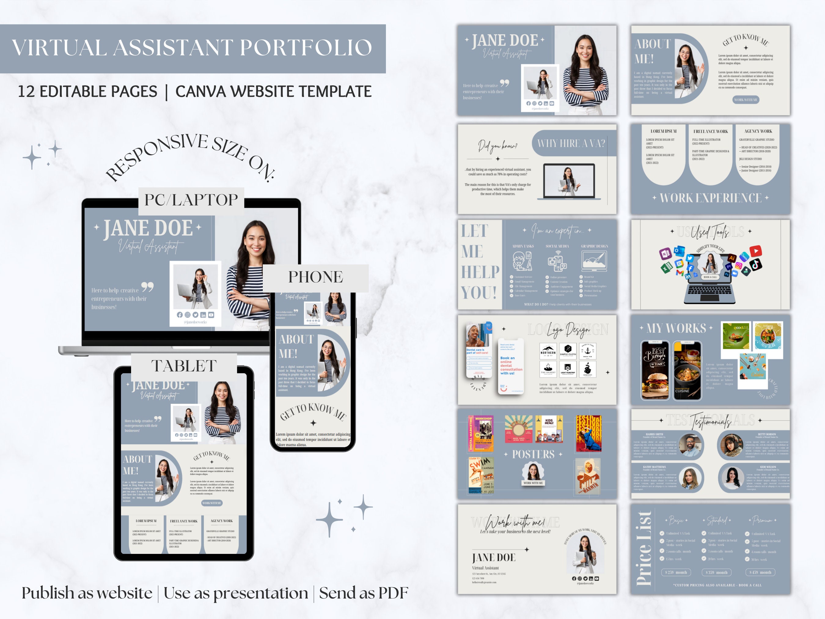 Virtual Assistant Portfolio Virtual Assistant Portfolio Template Virtual Assistant Portfolio Virtual Assistant Portfolio Template