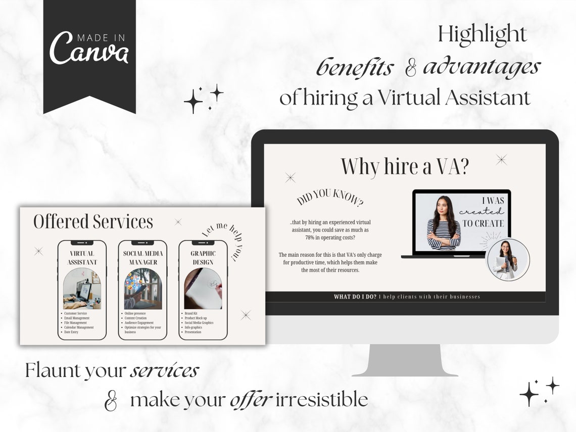 Virtual Assistant Portfolio Template, Virtual Assistant Portfolio ...