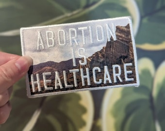 Healthcare iron-on patch