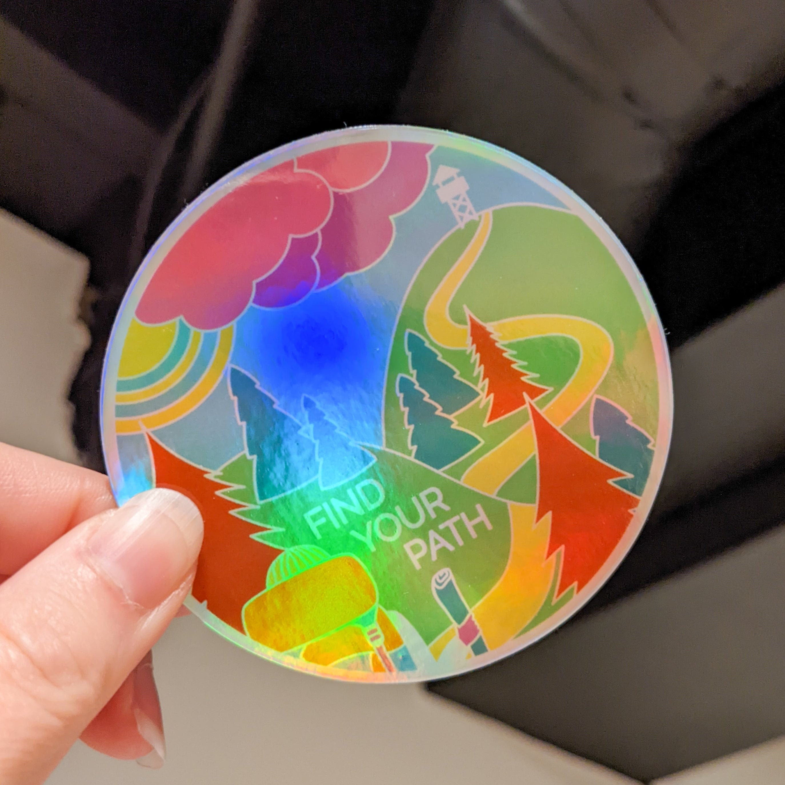 Find Your Path Sticker (rainbow / Subtle LGBTQIA+ Pride) - Etsy