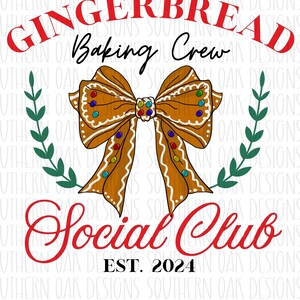 Gingerbread PNG / Digital Download / Christmas gingerbread PNG / Christmas Download / Holiday PNG / Christmas Bow png