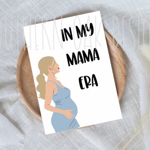 Expecting Mama Card/ baby shower card / mama card / baby card / baby boy card/ Digital Download