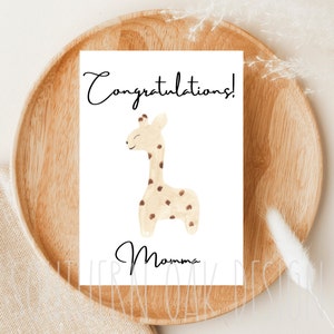 Expecting Mama Card/ baby shower card / mama card / baby card / baby boy card/ Digital Download