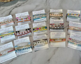 Beaded Bracelets / Custom Bracelets / Friendship Bracelets / Custom Order Bracelets / Summer Theme Bracelets