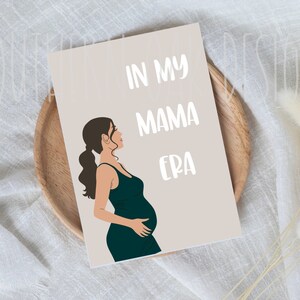 Expecting Mama Card/ baby shower card / mama card / baby card / baby boy card/ Digital Download