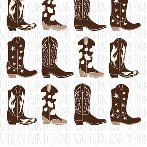 Botas de Cowboy PNG / Design de botas de cowboy / Design de botas / Design ocidental / Cowboy