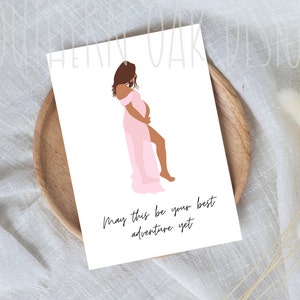 Expecting Mama Card/ baby shower card / mama card / baby card / baby boy card/ Digital Download