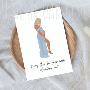 Expecting Mama Card/ baby shower card / mama card / baby card / baby boy card/ Digital Download