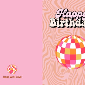 Carte d'anniversaire Disco Téléchargement numérique