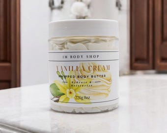 Organic Vanilla Whipped Body Butter: Vegan Bridal Gift
