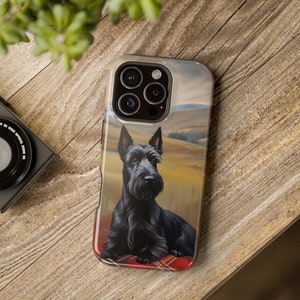 Scottish Terrier MagSafe Handyhülle, robuste iPhone Hülle, magnetischer Hundeliebhaber Geschenk, Schutzhülle